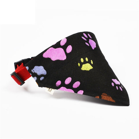 9 Styles Adjustable Dog Collar Puppy Cat Scarf Collar for Dogs Bandana Neckerchief Pet Accessories