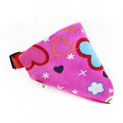 9 Styles Adjustable Dog Collar Puppy Cat Scarf Collar for Dogs Bandana Neckerchief Pet Accessories