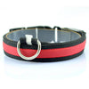 Nylon LED Pet Dog Collar Night Safety Anti-lost Flashing Glow Collars Dog Supplies 7 colors S M L XL Size for pet dogs