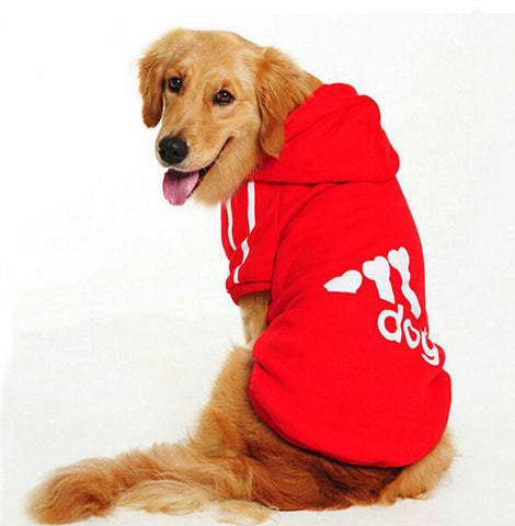 Donbook Large Size Dog Clothes for Big Dogs Golden Retriever Winter Pet Hoodie Sportswear 2XL-9XL