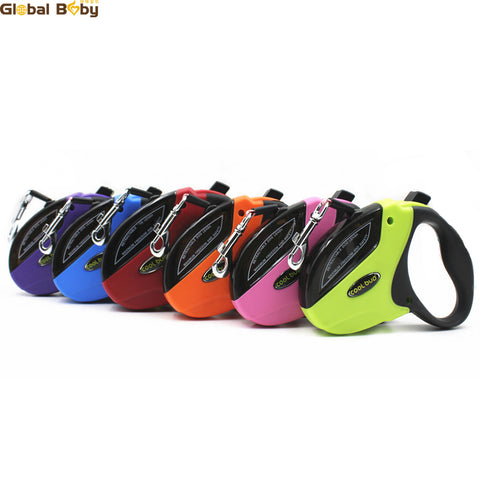 High Quality Brand 5M Automatic Retractable ABS Car Nylon Medium Large Dog Pet Lead Leashes