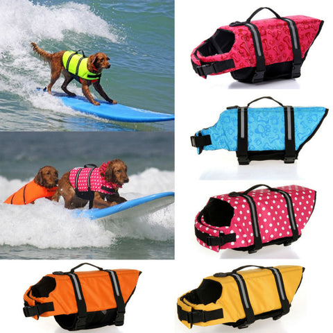 Pet Dog Life Jacket Safety Clothes for Pet Life Vest Summer Clothes Saver Swimming Preserver Swimwear Large Dog Life Jacket 30S2