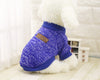 Classic Warm Dog Clothes Puppy Outfit Pet Cat Jacket Coat Winter Soft Sweater Clothing For Small Dogs Chihuahua XS-2XL 25S1