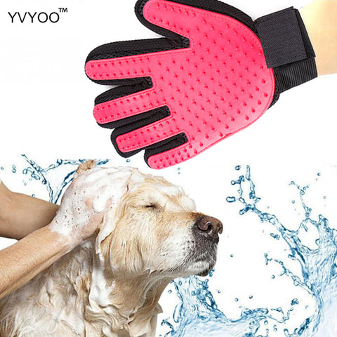 YVYOO Pet Dog Supplies  pet Cat dog brush comb hair cleaning brush comfortable massage and effective massage gloves A91