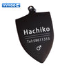 YVYOO Dog collar Stainless steel dog cat tag Free engraving Pet collar accessories ID tag name telephone Pet Supplies AA