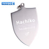 YVYOO Dog collar Stainless steel dog cat tag Free engraving Pet collar accessories ID tag name telephone Pet Supplies AA