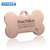 YVYOO Dog collar Stainless steel dog cat tag Free engraving Pet collar accessories ID tag name telephone Pet Supplies AA