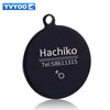 YVYOO Dog collar Stainless steel dog cat tag Free engraving Pet collar accessories ID tag name telephone Pet Supplies AA